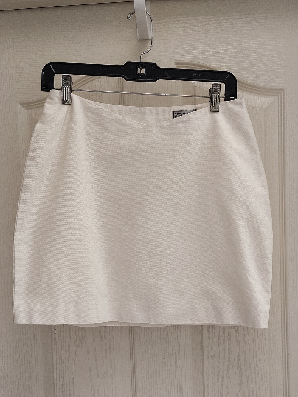 Versace White Women's Mini Skirt - Clean Straight Silhouette